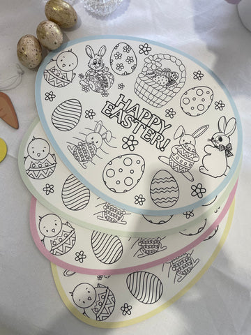 EASTER COLOURING PLACEMAT SET OF 4